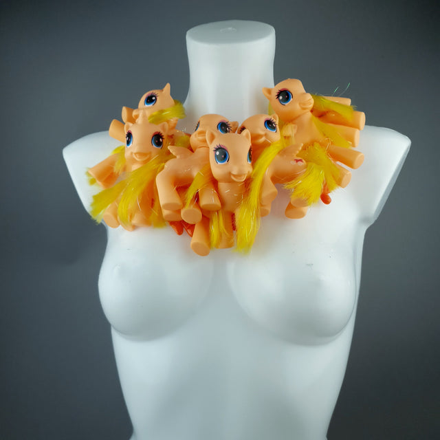 Orange Ponies Neckpiece