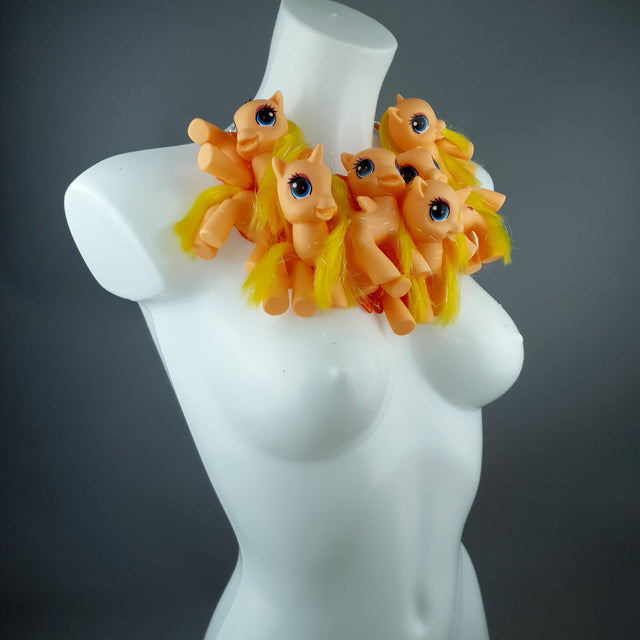 Orange Ponies Neckpiece