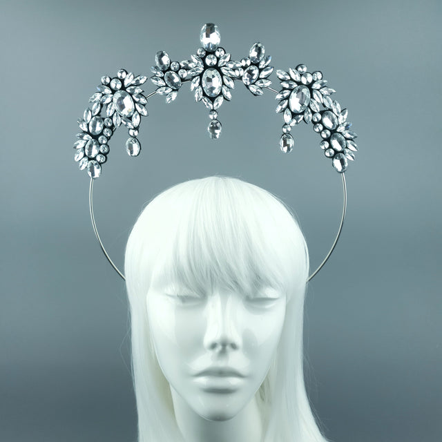 Clear Diamante Jewel Halo 66