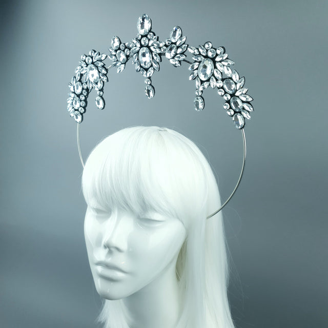 Clear Diamante Jewel Halo 66