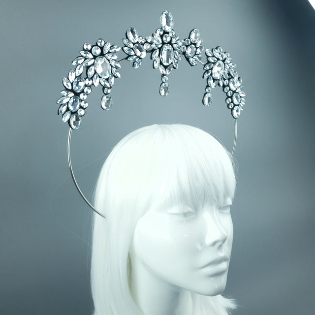 Clear Diamante Jewel Halo 66