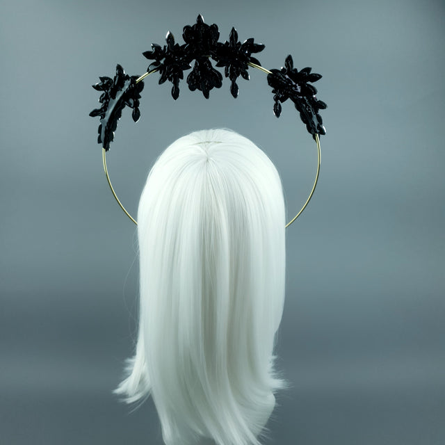 Gold Diamante Jewel Halo 67