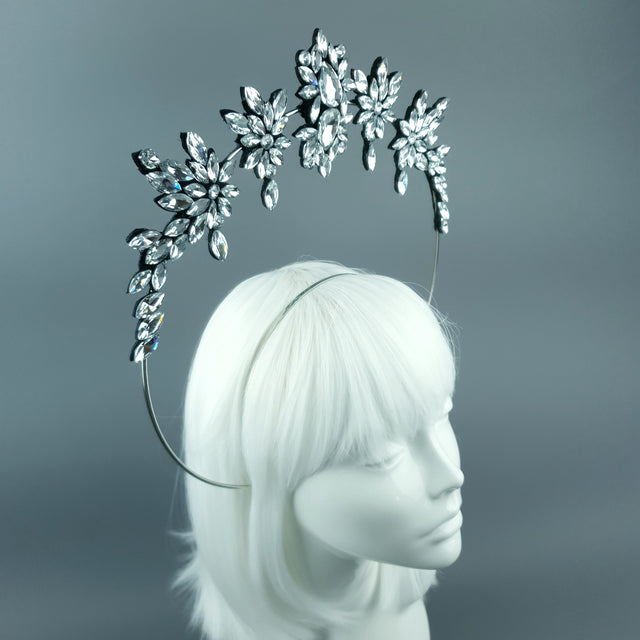 Clear Diamante Jewel Halo 69