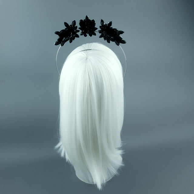 Black/Grey Diamante Jewel Halo 71