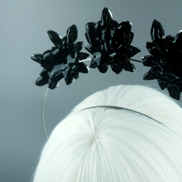 Black/Grey Diamante Jewel Halo 71