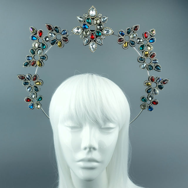Colourful Diamante Jewel Halo 73