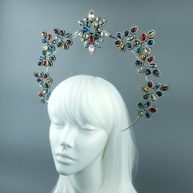 Colourful Diamante Jewel Halo 73