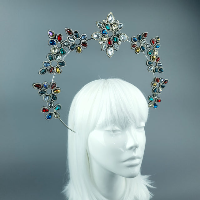 Colourful Diamante Jewel Halo 73