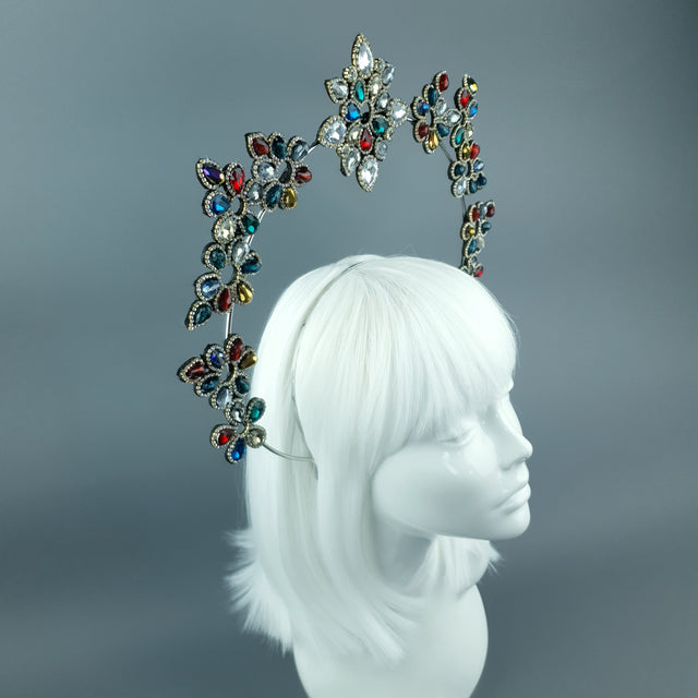Colourful Diamante Jewel Halo 73