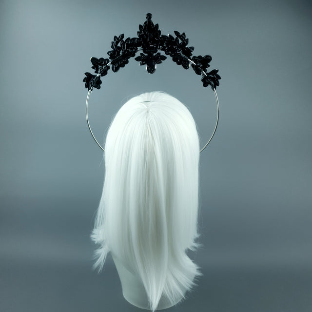 Silver/Clear Diamante Jewel Halo 74