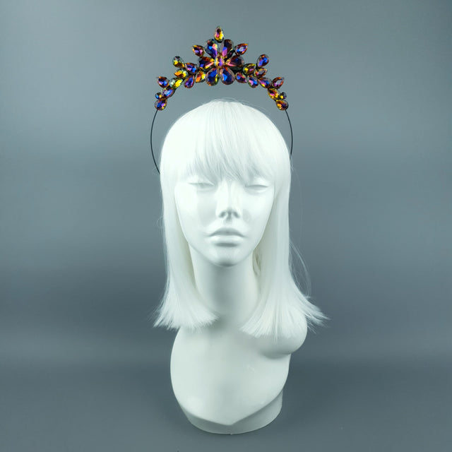 Irridescent Diamante Jewel Halo 75