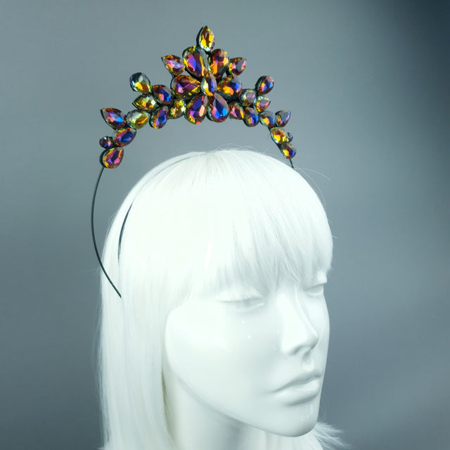 Irridescent Diamante Jewel Halo 75