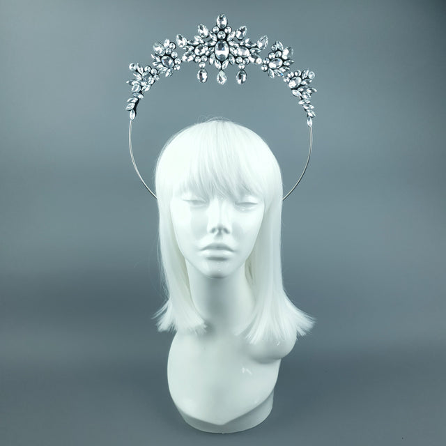 Clear/Silver Diamante Jewel Halo 77