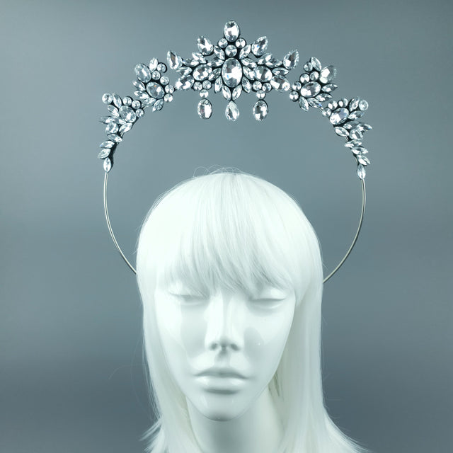 Clear/Silver Diamante Jewel Halo 77