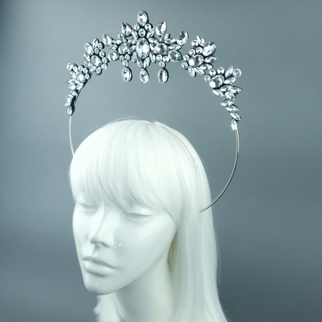 Clear/Silver Diamante Jewel Halo 77