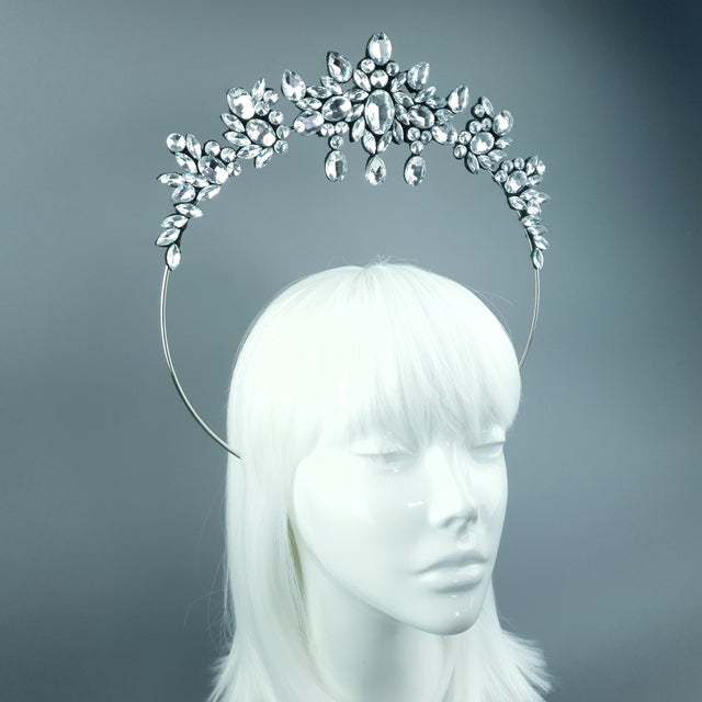 Clear/Silver Diamante Jewel Halo 77