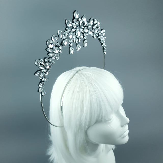 Clear/Silver Diamante Jewel Halo 77