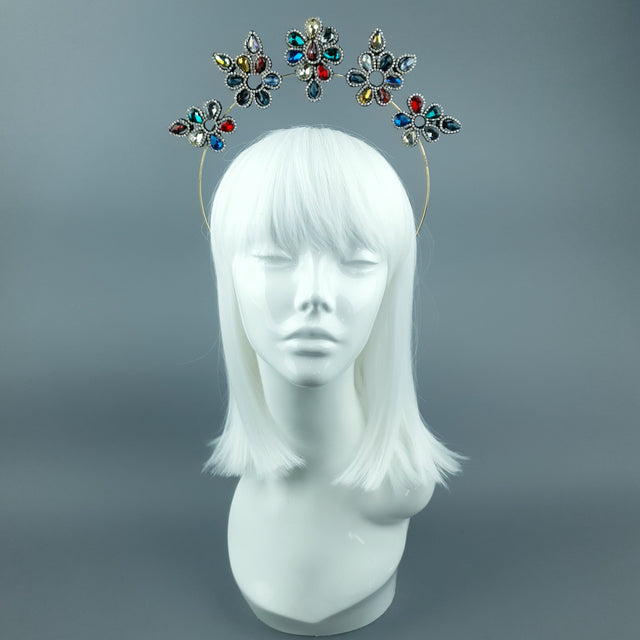 Colourful Diamante Jewel Halo 81