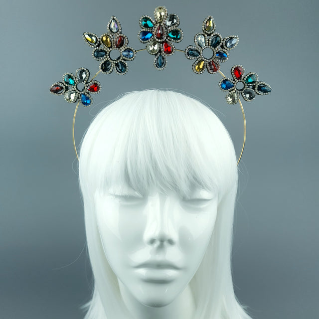 Colourful Diamante Jewel Halo 81