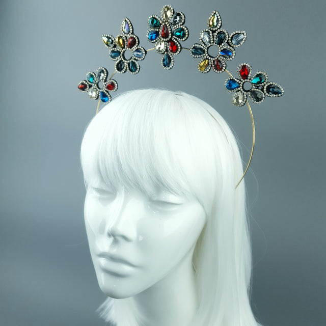 Colourful Diamante Jewel Halo 81
