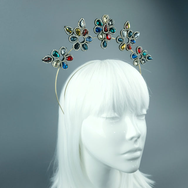 Colourful Diamante Jewel Halo 81
