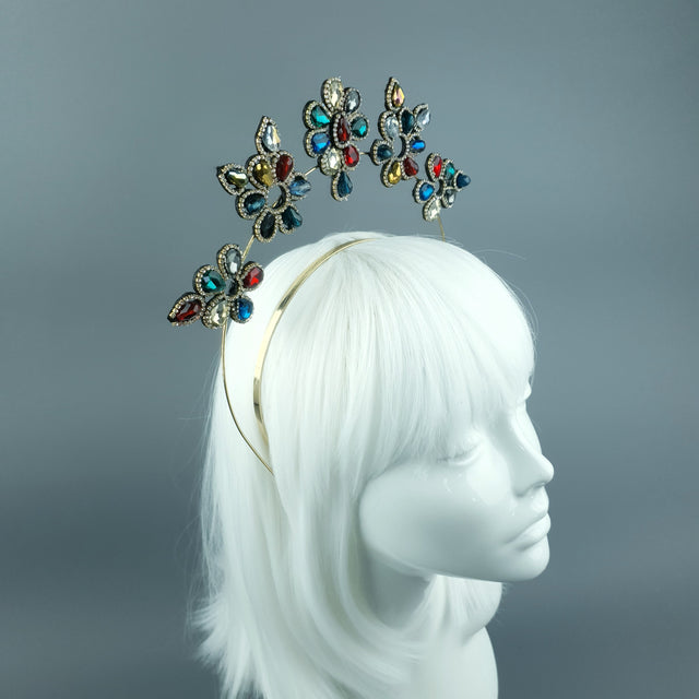 Colourful Diamante Jewel Halo 81
