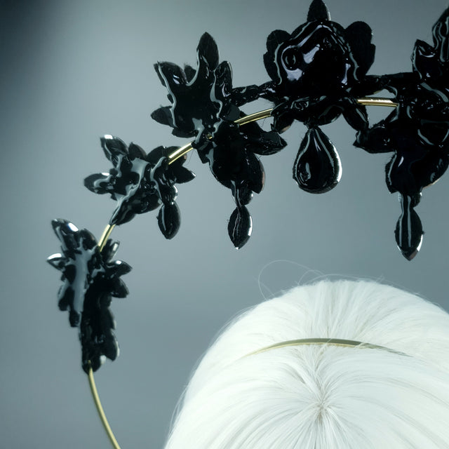 Gold Diamante Jewel Halo 82