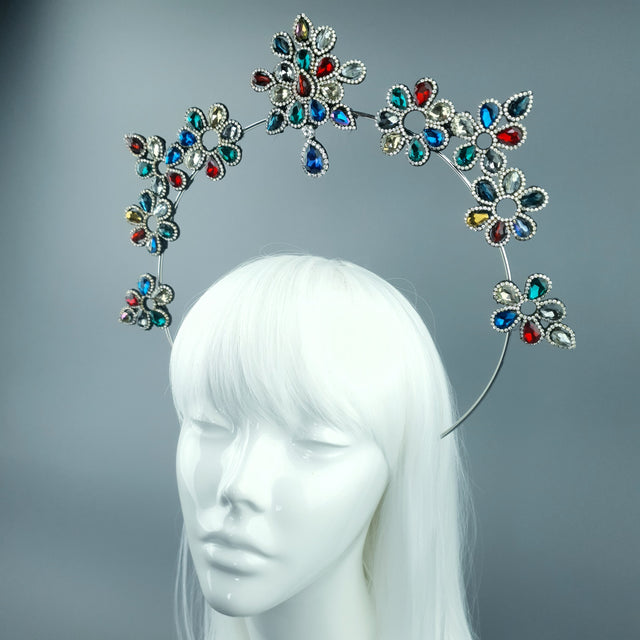 Colourful Diamante Jewel Halo 83