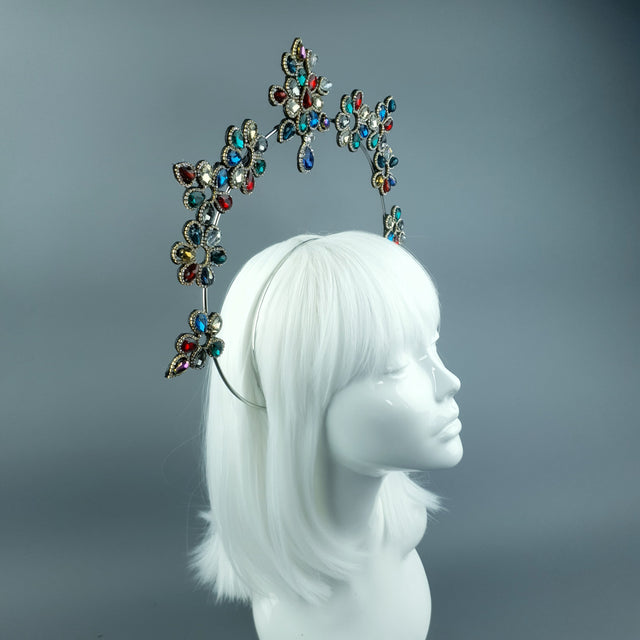 Colourful Diamante Jewel Halo 83