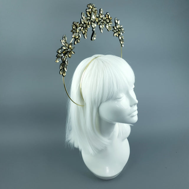 Gold Diamante Jewel Halo 88