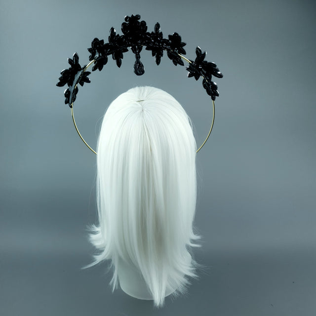 Gold Diamante Jewel Halo 88