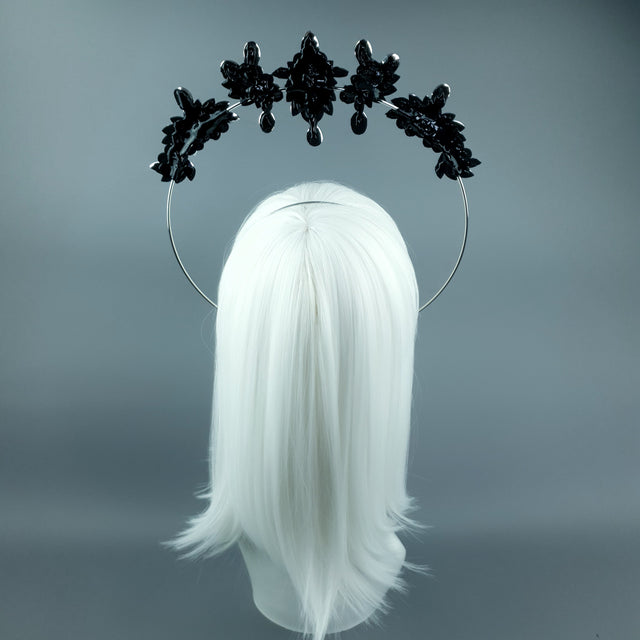 Silver/Clear Diamante Jewel Halo 93