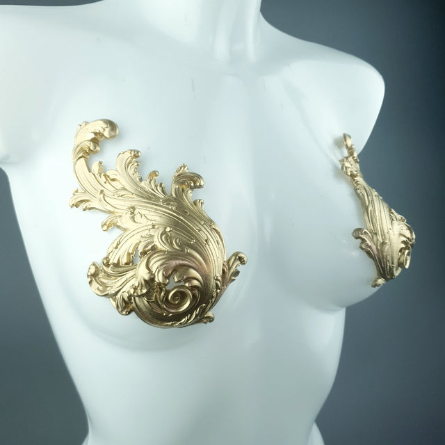 "Cybele" Gold Filigree Pasties