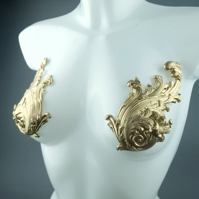 "Cybele" Gold Filigree Pasties