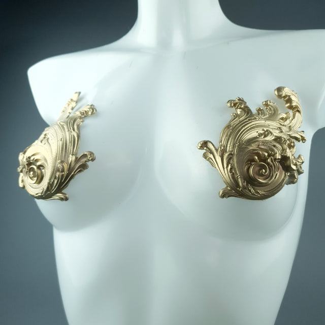 "Cybele" Gold Filigree Pasties