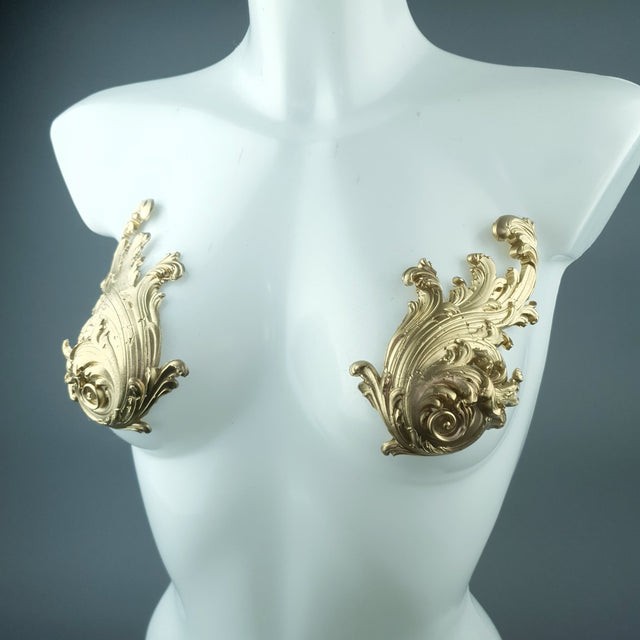 "Cybele" Gold Filigree Pasties