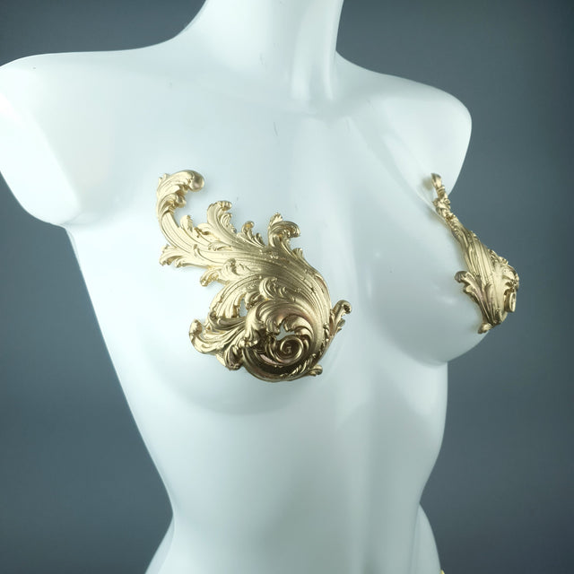 "Cybele" Gold Filigree Pasties