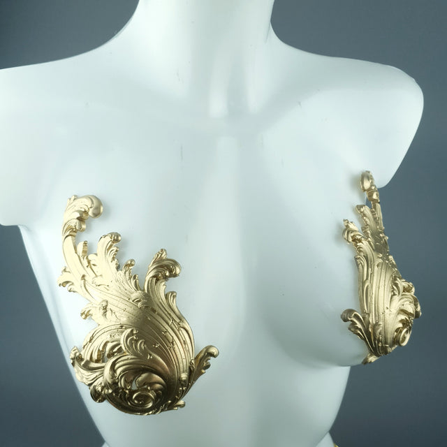 "Cybele" Gold Filigree Pasties