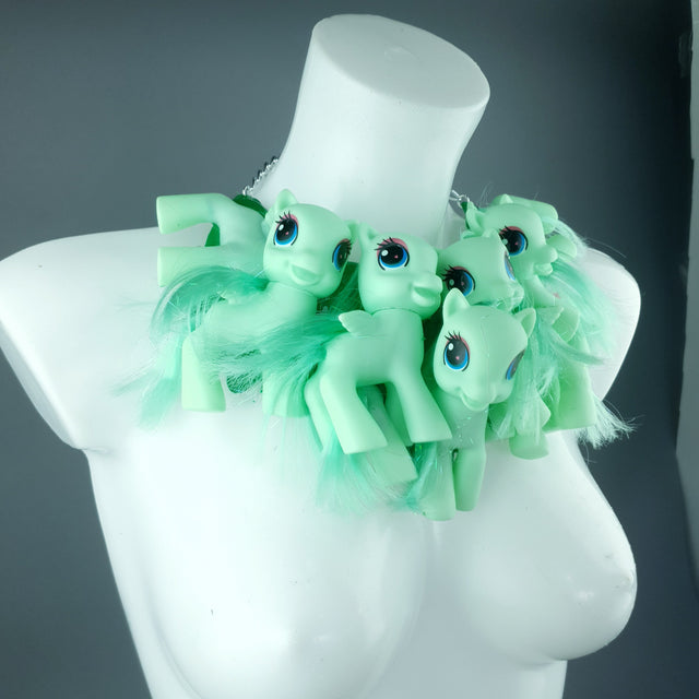 Green Ponies Neckpiece