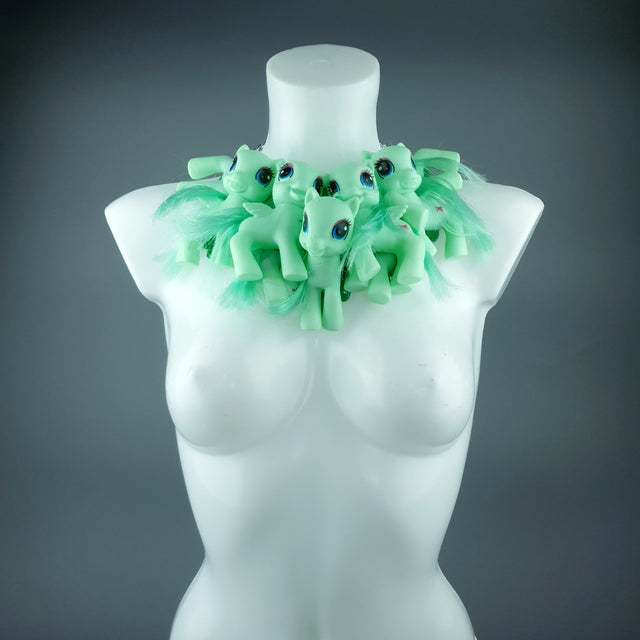 Green Ponies Neckpiece