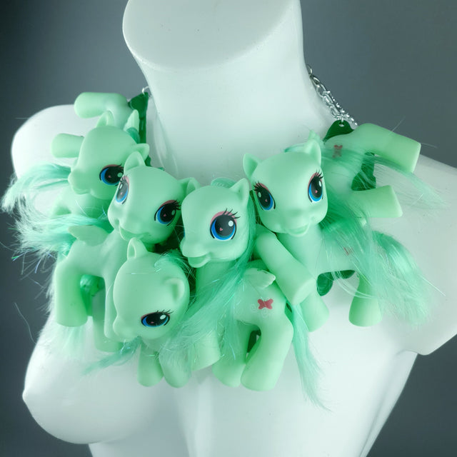 Green Ponies Neckpiece