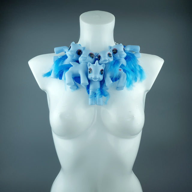 Blue Ponies Neckpiece