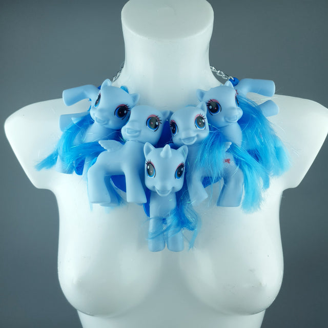 Blue Ponies Neckpiece