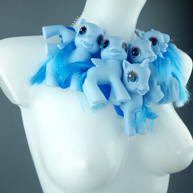 Blue Ponies Neckpiece