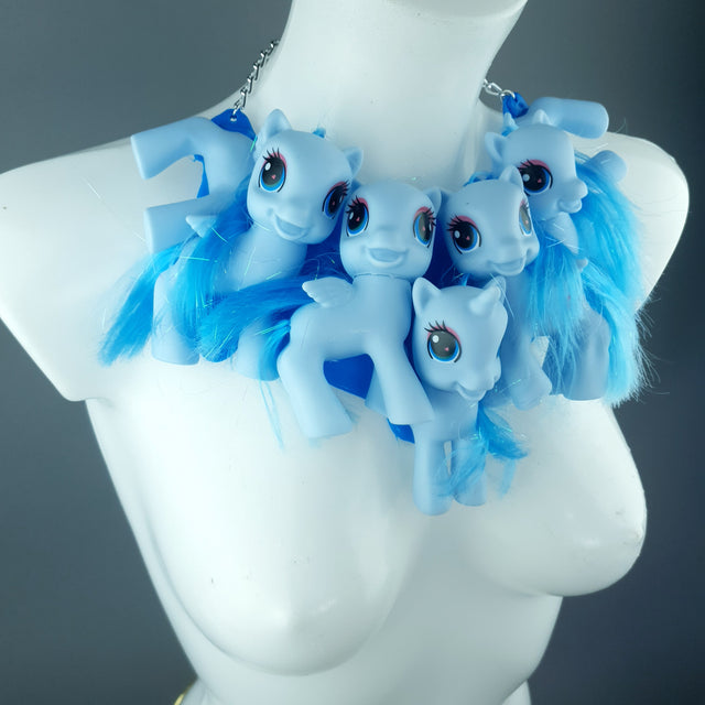 Blue Ponies Neckpiece