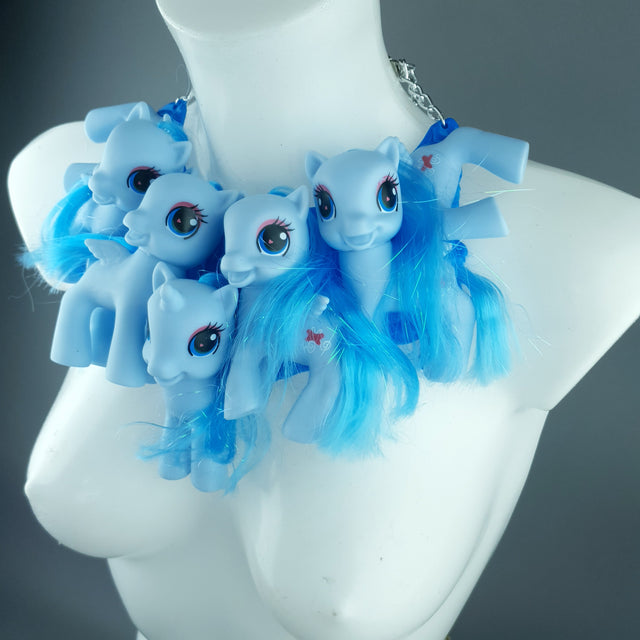 Blue Ponies Neckpiece