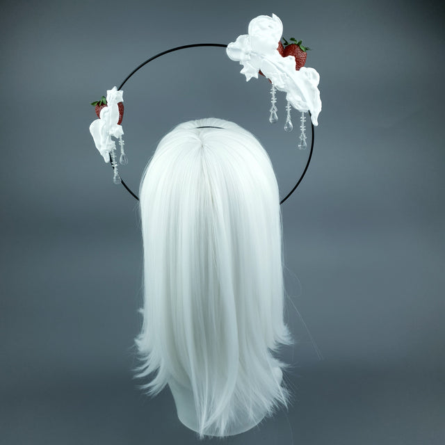 "Yumi" Strawberry & Cream Beading Halo