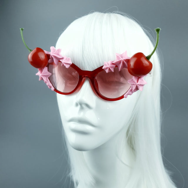 "Bimi" Pink Frosting Icing Cherry Sunglasses