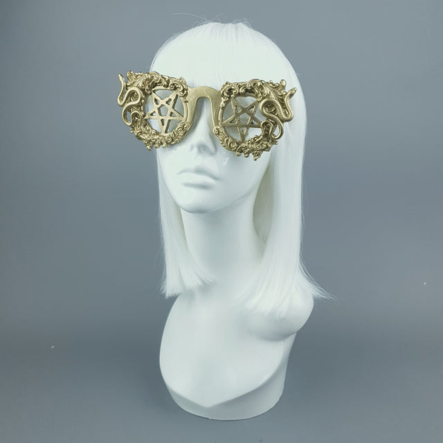 SAMPLE! Gold Sunglasses