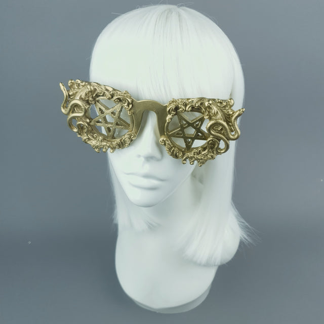 SAMPLE! Gold Sunglasses